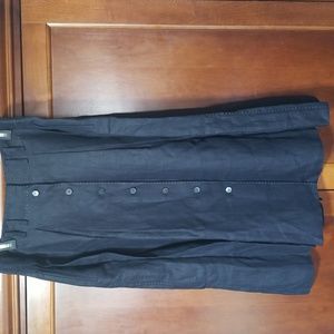 Brooks brothers linen skirt button front size 12